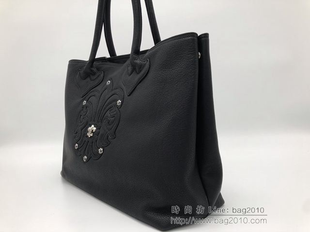chrome hearts包 克羅心童軍花購物包 克羅心童軍花純銀大花手提袋 肩挎 加大版購物包  gjc1874